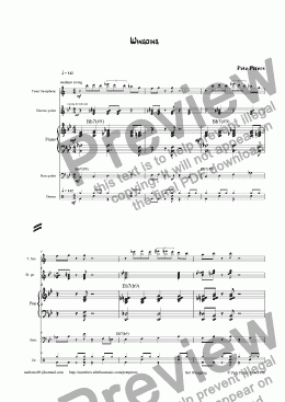 page one of Wingding  Jazz 5tet