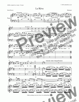 page one of Le Rêve [Manon: tenor]