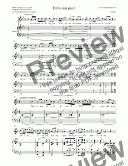 page one of Dalla sua pace [Don Giovanni: tenor]