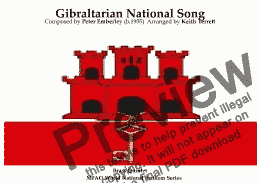 page one of Gibraltar National Song for Brass  (MFAO World National Anthem Series)
