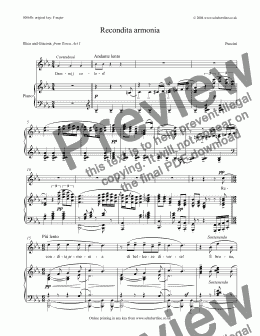page one of Recondita armonia [Tosca: tenor]