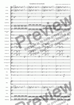 page one of Symphonie D'incertitude