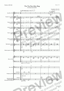 page one of The Tin Pan Alley Rag (01/GD-GE/Score & Parts)
