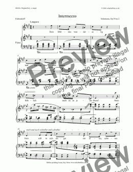 page one of Intermezzo  Op.39 no.2