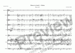 page one of Messe in d moll -- Gloria