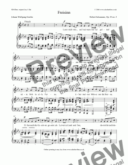 page one of Freisinn Op. 25 no. 2