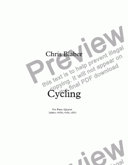 page one of Cycling