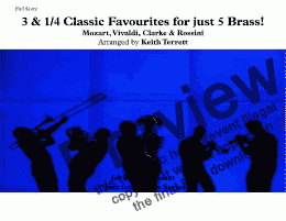 page one of 3 & 1/4 Classic Favourites for Five Brass!