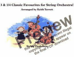 page one of 3 & 1/4 Classic Favourites for String Orchestra!