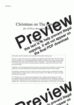 page one of Christmas on The Downs - (10 Piece Brass Ensemble)
