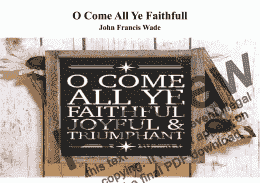 page one of O Come All Ye Faithful (Adeste Fideles) for Brass Trio (2 Bb Trumpet & Euphonium/Trombone/TC Tuba
