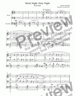 page one of Silent Night, Holy Night