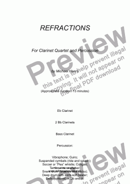 page one of Refractions