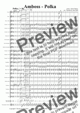 page one of Amboss - Polka - Concert Band