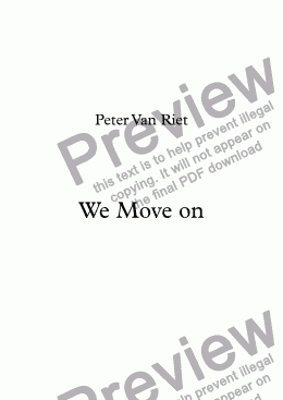 page one of We Move on