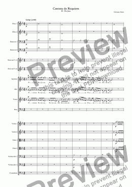 page one of Cantata da Requiem - IV