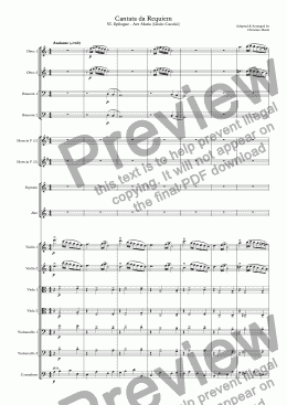 page one of Cantata da Requiem - VI