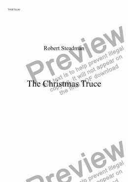 page one of The Christmas Truce