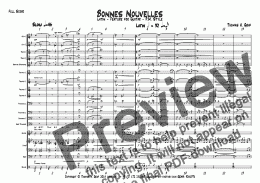 page one of Bonnes Nouvelles - Latin Jazz - Guitar Feature - Big Band