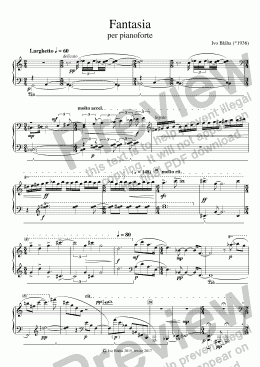 page one of FANTASIA per pianoforte