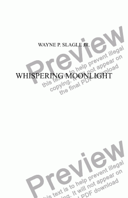 page one of WHISPERING MOONLIGHT