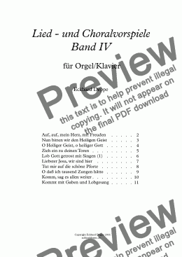 page one of 10 Lied-und Choralvorspiele Band 4