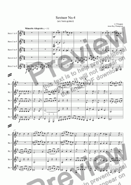 page one of Dauprat: Sextuor No.4 ( horn sextet no.4) arr. horn quintet)