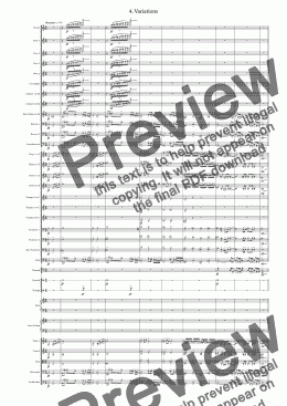 page one of Symphony No 112 4th movt.  Variations