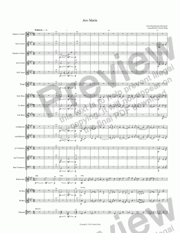 page one of Ave Maria (Mendelssohn)