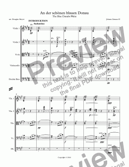 page one of Blue Danube Waltzes Op. 314