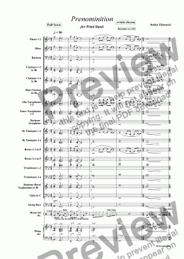 page one of Prenominition (wind band)