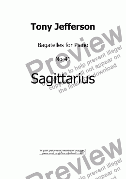page one of Sagittarius