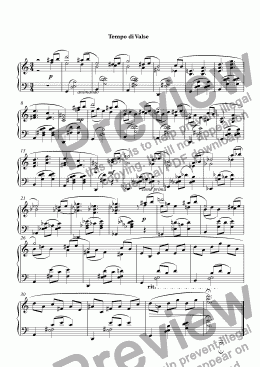 page one of Tempo di Valse