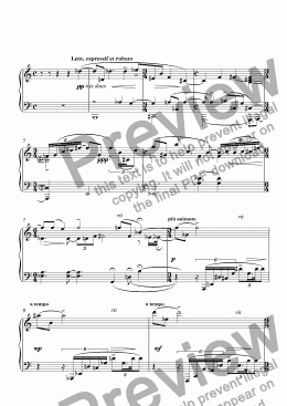 page one of Sonate pour le piano 2me mouvement