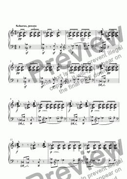 page one of Sonate pour le piano 3me mouvement