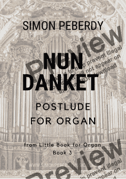 page one of Organ Nun Danket Postlude