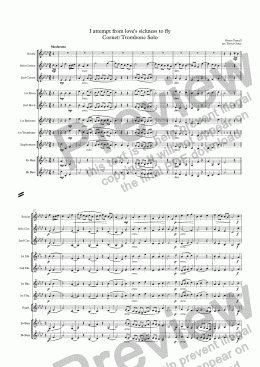 page one of I attempt from love’s sickness to fly Cornet/ Trombone Solo