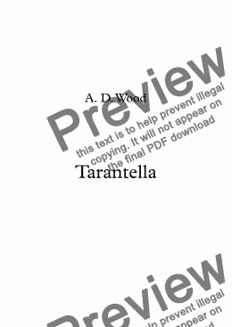 page one of Tarantella