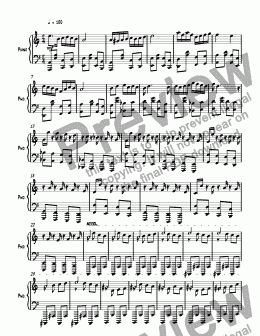 page one of Ragtime in E Major