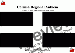 page one of Cornish Regional Anthem “Can Tus West” for Brass Quintet