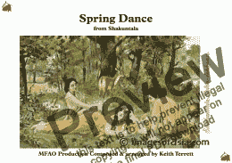 page one of Spring Dance (Shakuntala) for Female Chorus & Mixed Ensemble
