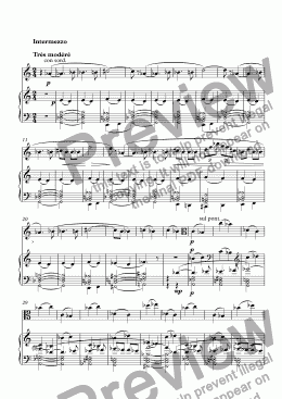 page one of Suite pour alto et piano 3me mouvt.