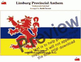 page one of Limburg Provincial Anthem (Limburg, mijn Vaderland - In ’t bronsgroen eikenhout) for Brass Quintet