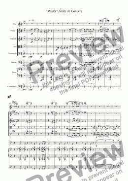 page one of "Médée", Suite de Concert