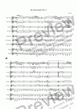 page one of Air from Suite No. 3[Bach]