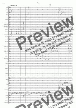 page one of Symphony No 13 7th movement