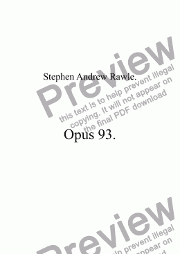 page one of Opus 93, Osmia Rufa, for cor anglais, violin & piano.