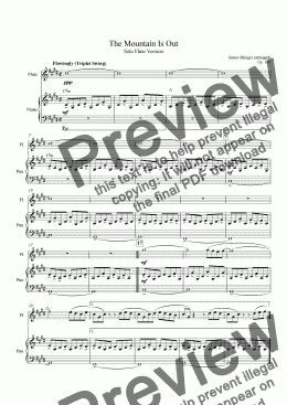 page one of 106 The Mountain Is Out (Flute)