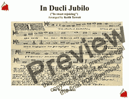 page one of In Dulci Jubilo "In sweet rejoicing" for Wind Quintet