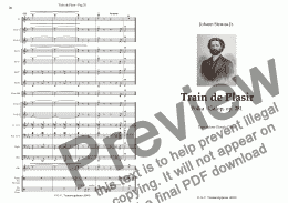 page one of Train de plasir Polka - J.Strauss